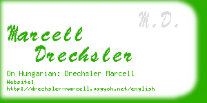 marcell drechsler business card